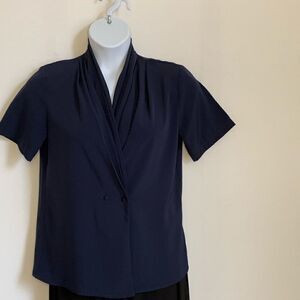 Sasson Professional Navy Blouse Sz 6